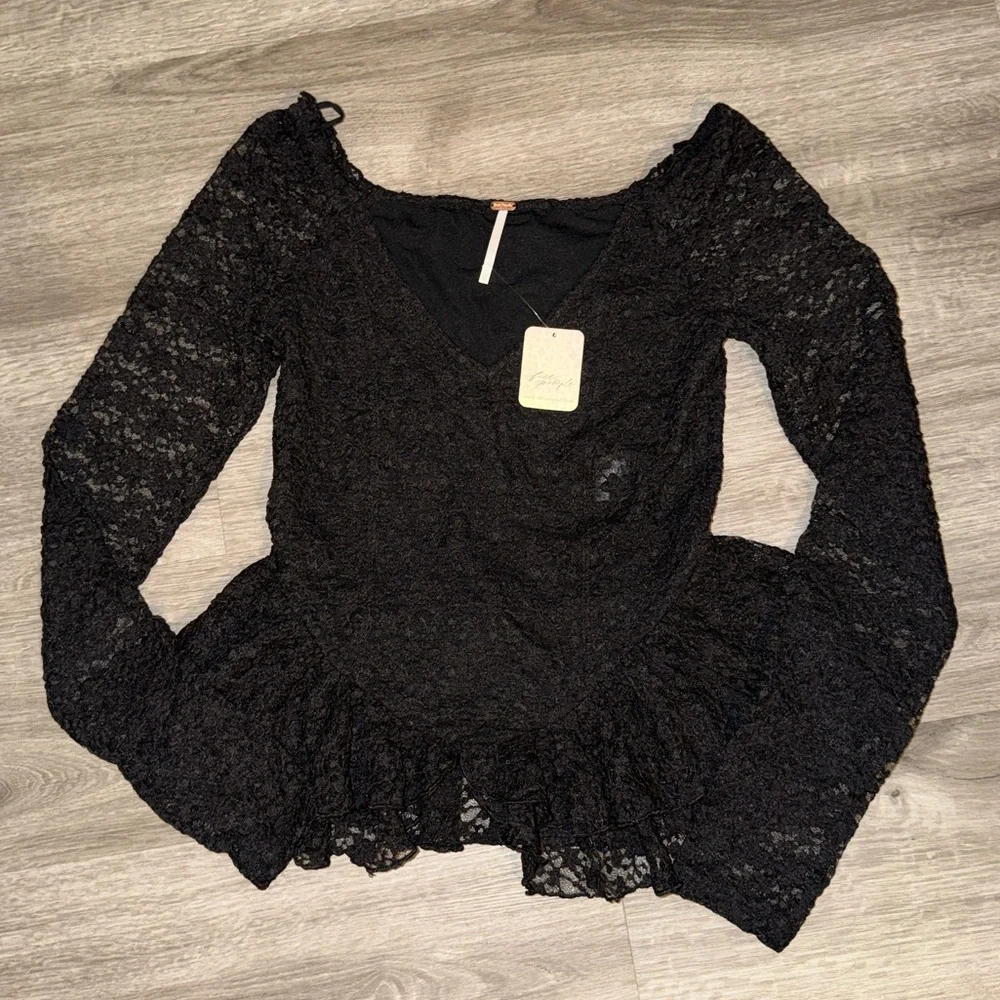 Free People Stella long sleeve top